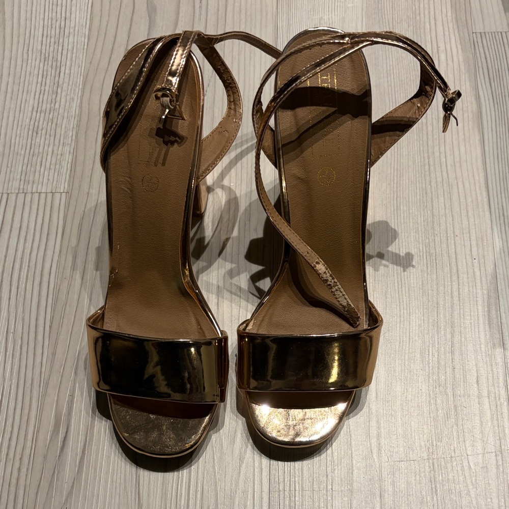 ROSE GOLD asos heels